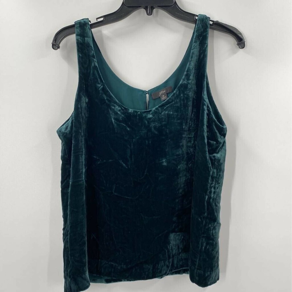 J.crew Velvet Tank Top Scoop Neck